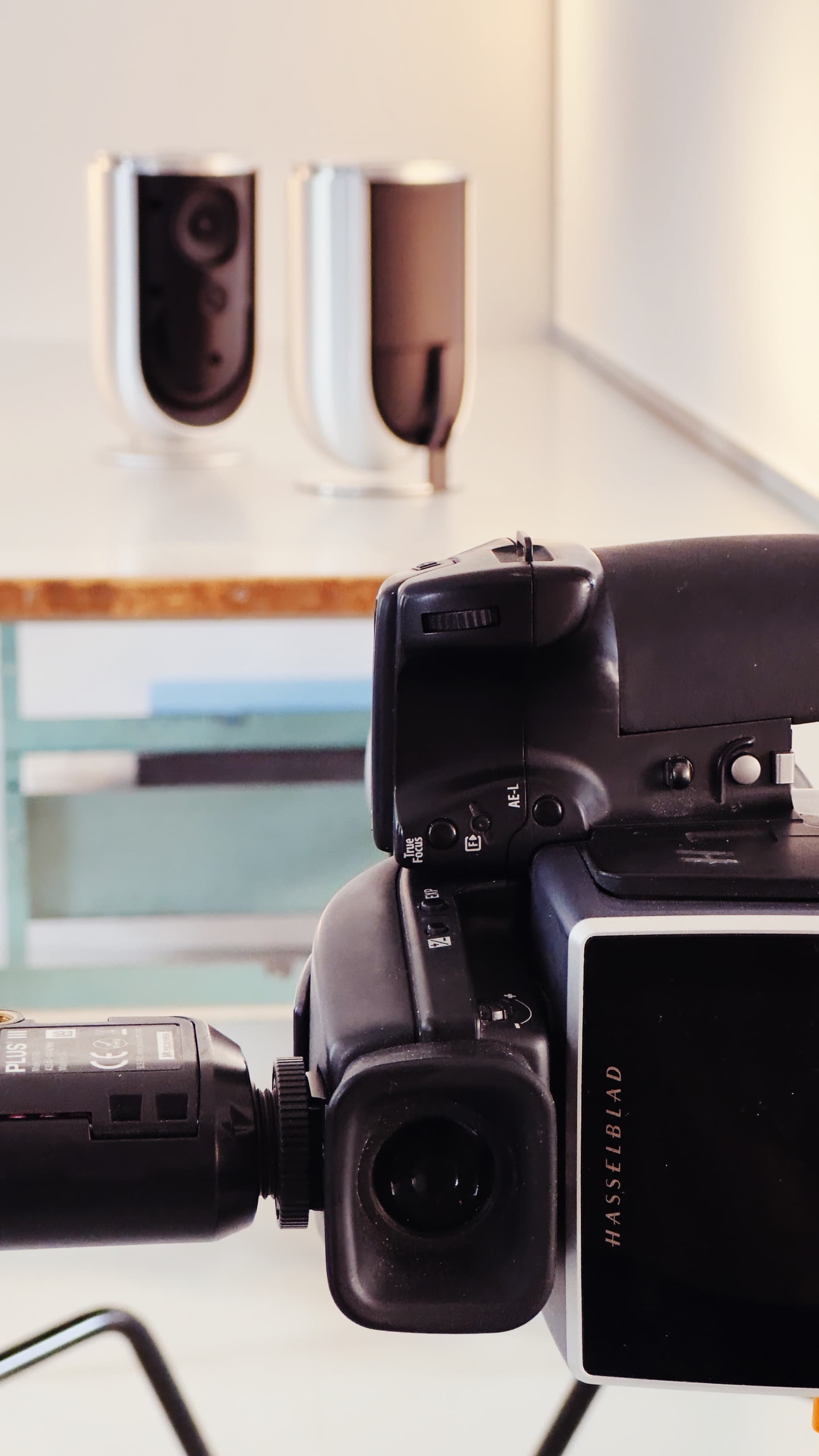 Hasselblad camera on set